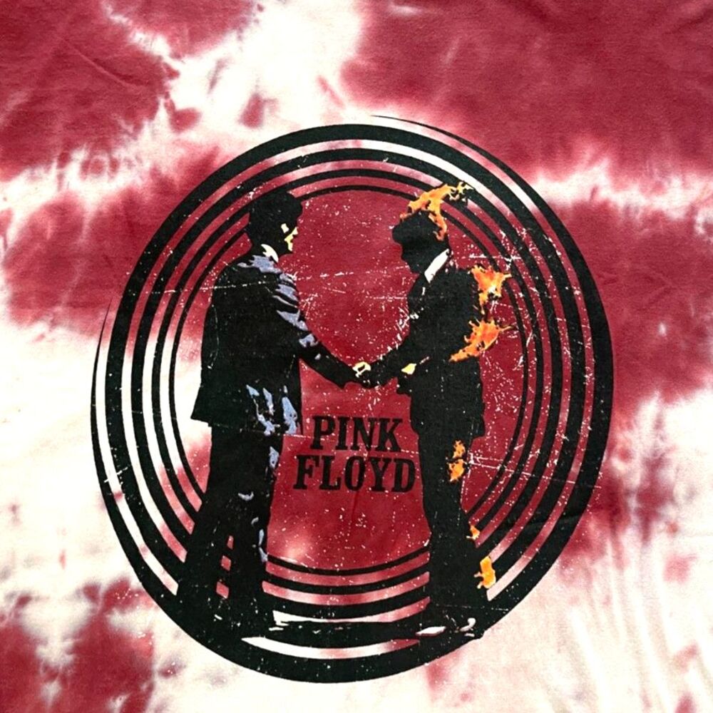 Pink Floyd Wish You Were Here Tie Dye T-shirt Vintage Style Band Music Tee SZ M - Picture 2 of 7